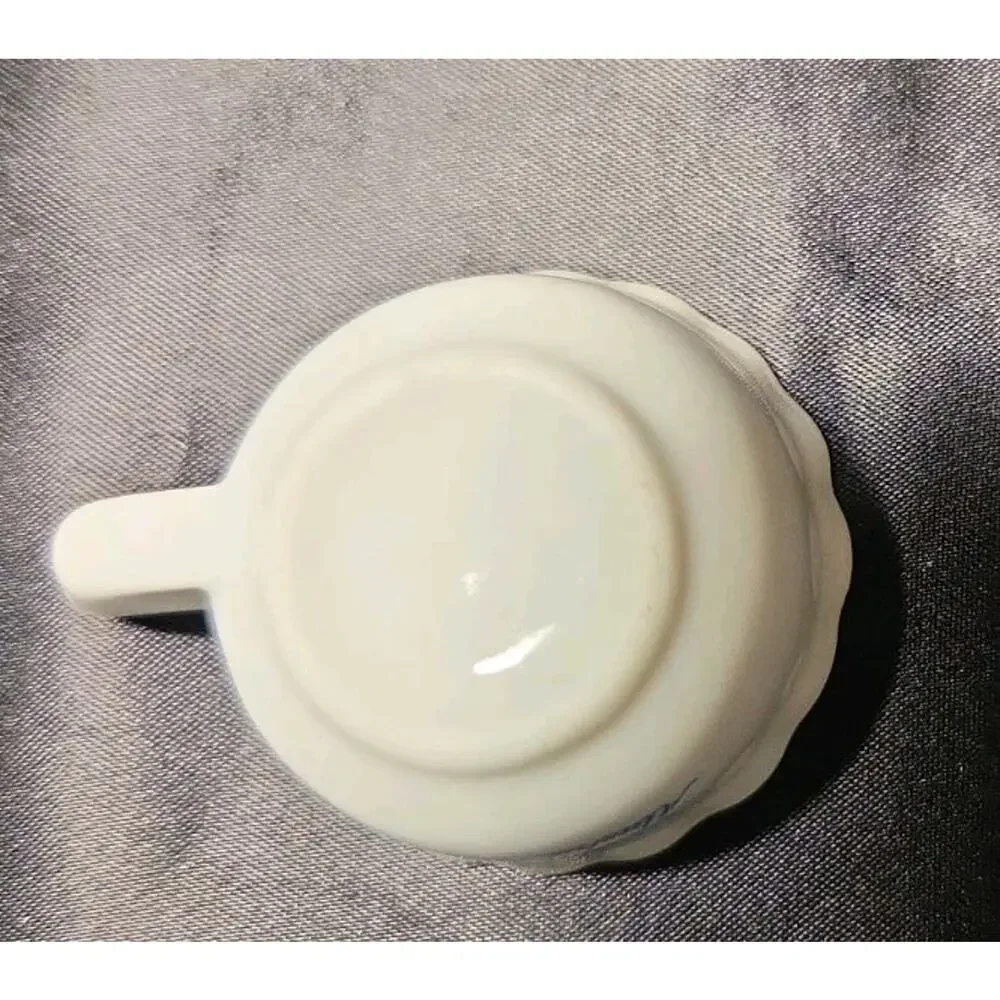Alaska State Flower Forget-Me-Not Miniature Teacup & Saucer Set